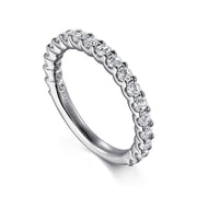 Gabriel & Co. 14k White Gold Diamond Wedding Band - .72cttw