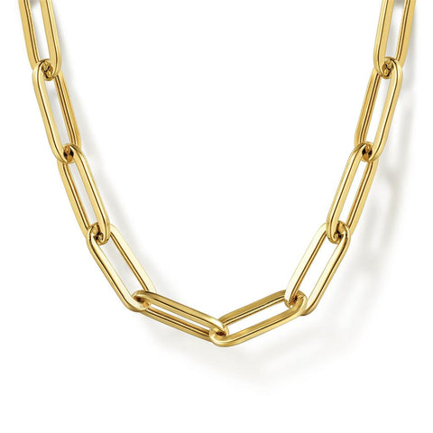 Gabriel & Co. 14k Yellow Gold Paperclip Chain Necklace