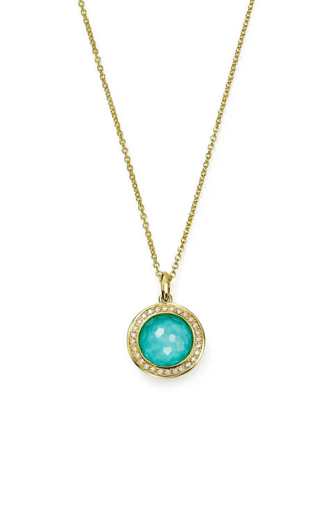 Ippolita Small Pendant Necklace in 18K Gold with Diamonds