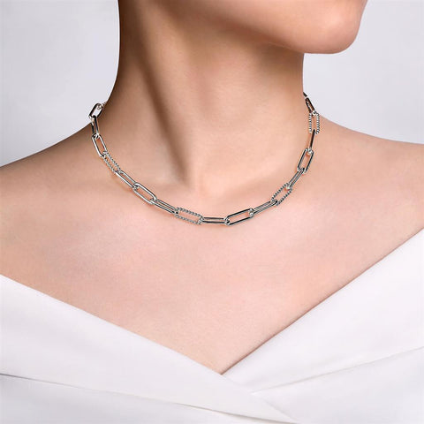 Gabriel & Co. Sterling Silver Oval Link Chain