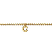 Gabriel & Co. 14k Yellow Gold Bujukan C Initial Bracelet