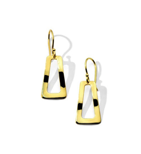 Ippolita Classico Small Wavy Open Shape Earrings - 18k Yellow Gold