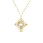 Roberto Coin 18k Yellow Gold Venetian Princess Pirouette Flower Necklace