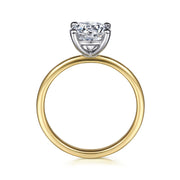 Gabriel & Co.14K Yellow Gold Soliatire Engagement Ring Mounting