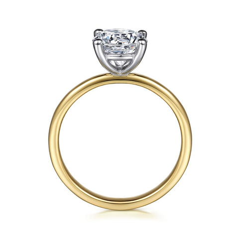 Gabriel & Co.14K Yellow Gold Soliatire Engagement Ring Mounting