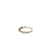 14k Yellow Gold Pear Shape Wedding Band