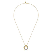 Gabriel & Co. 14k Yellow Gold Diamond Circle Necklace - .31cttw