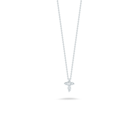 Roberto Coin Baby Cross Pendant with Diamonds