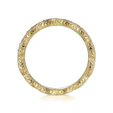 Gabriel & Co. 14k Yellow Gold Bujukan Diamond Marquise Ring - .10cttw