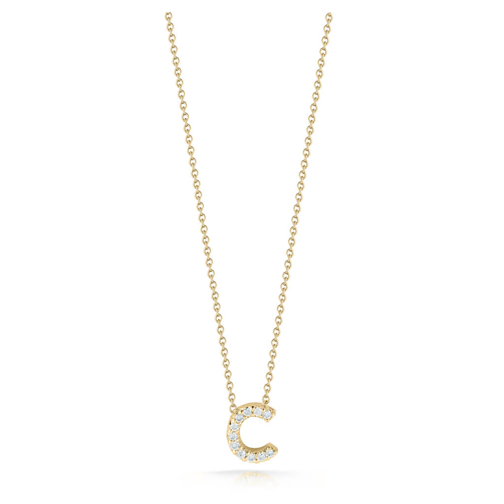 Roberto Coin 18K Tiny Treasures Diamond Love Letter Necklace