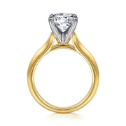 Gabriel & Co Ellis - 14K White-Yellow Gold Round Diamond Engagement Ring