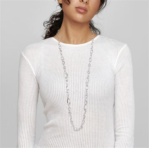 Ippolita Sterling Silver Classico Long Cherish Link Necklace