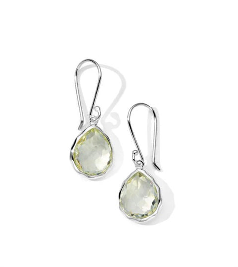 Ippolita Rock Candy Mini Teardrop Earrings - 925 Silver in Prasiolite