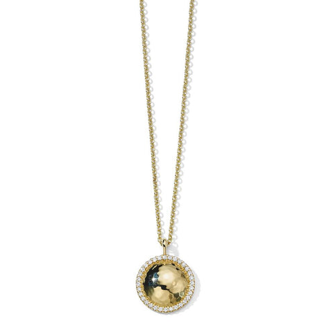Ippolita Small Goddess Dome Necklace in 18K Gold with Diamonds