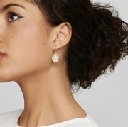 Ippolita 18k Yellow Gold Rock Crystal Rock Candy Small Single Stone Teardrop Earrings