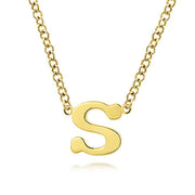 Gabriel & Co 14K Yellow Gold "S" Initial Necklace