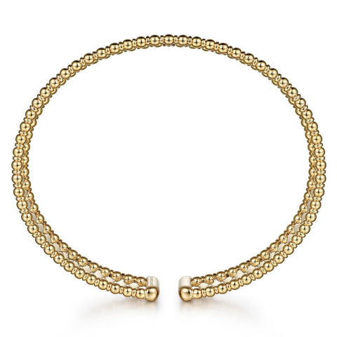 Gabriel & Co. 14K Yellow Gold Bujukan Cuff Bracelet