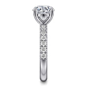 Gabriel & Co. 14k White Gold Diamond Engagement Ring Mounting - .48cttw