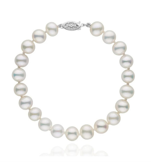 Mikimoto 7.5mm x 7mm Pearl Bracelet
