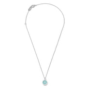 Ippolita Lollipop Turquoise & Diamond Halo Mini Pendant Necklace