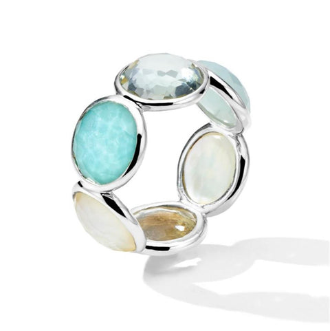 Ippolita Lollipop Large All-Stone Eternity Ring - 925 Silver in Brezza