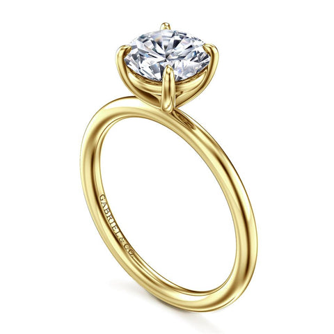 Gabriel & Co. 14k Yellow Gold Soliatire Engagement Ring Mounting