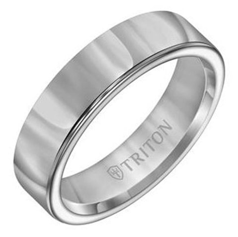 Roll Edge Domed Tungsten Band
