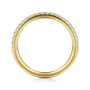 Gabriel & Co 14k Yellow Gold Diamond Wedding Band - .21cttw