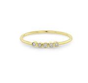 Zoe Chicco 14k Yellow Gold Bezel Set Diamond Ring .05cttw