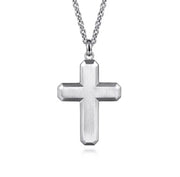 Gabriel & Co 925 Sterling Silver Geometric Cross Pendant
