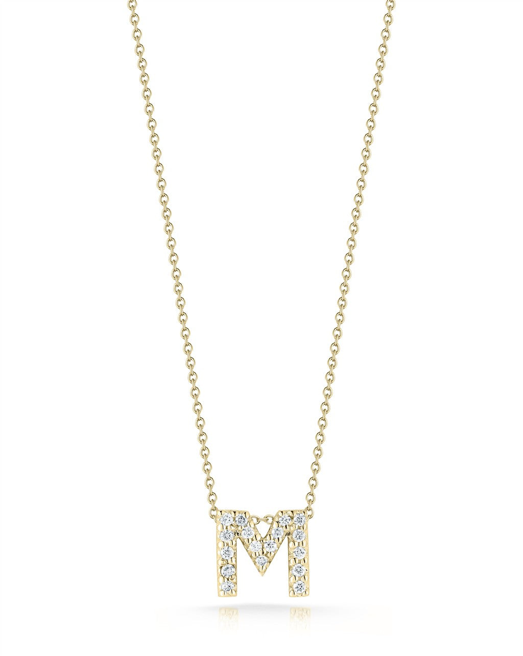 Roberto Coin 18K Tiny Treasures Diamond Love Letter Necklace
