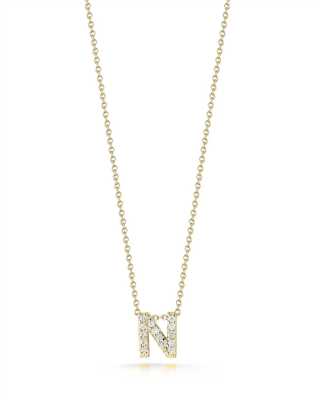 Roberto Coin 18K Tiny Treasures Diamond Love Letter Necklace
