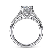 Gabriel & Co Reed - 14K White Gold Round Diamond Engagement Ring