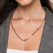 Gabriel & Co. 14k Yellow Gold Paperclip Chain Necklace