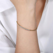 Gabriel & Co. 14k Yellow Gold Bujukan Diamond Split Bangle Bracelet -.34cttw