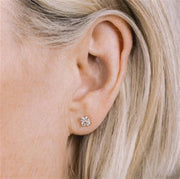 Zoe Chicco 14k Yellow Gold Diamond Quad Stud Earrings - .24cttw