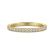 Gabriel & Co 14k Yellow Gold Diamond Wedding Band - .21cttw