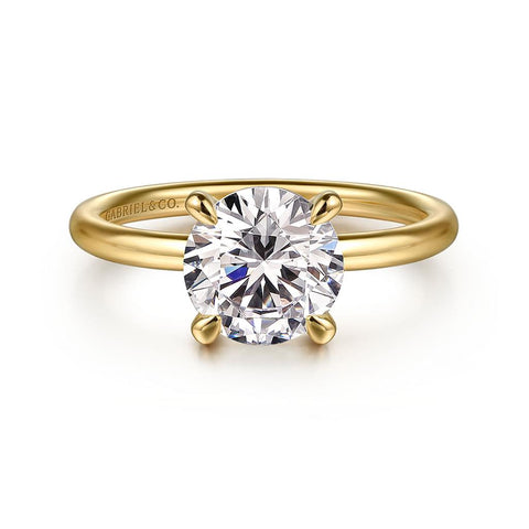 Gabriel & Co. 14k Yellow Gold Soliatire Engagement Ring Mounting