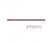 18k White Gold Emerald Cut Ruby & Diamond Halo Bracelet - 16.64cttw