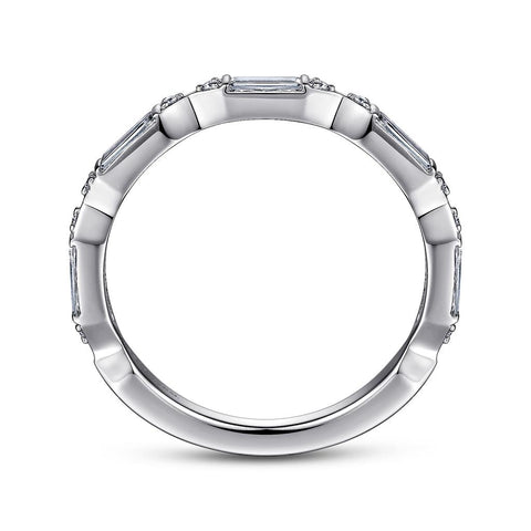 Gabriel & Co. 14K White Gold Channel Set Diamond Anniversary Band - 0.5 ct