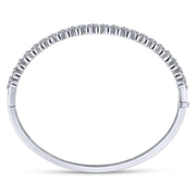 Gabriel & Co. 14k White Gold Diamond Bangle Bracelet