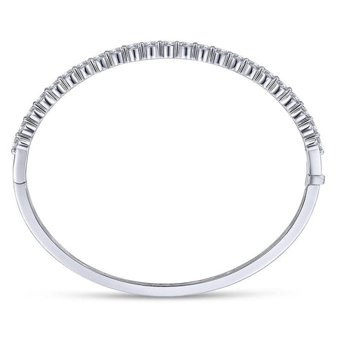 Gabriel & Co. 14k White Gold Diamond Bangle Bracelet