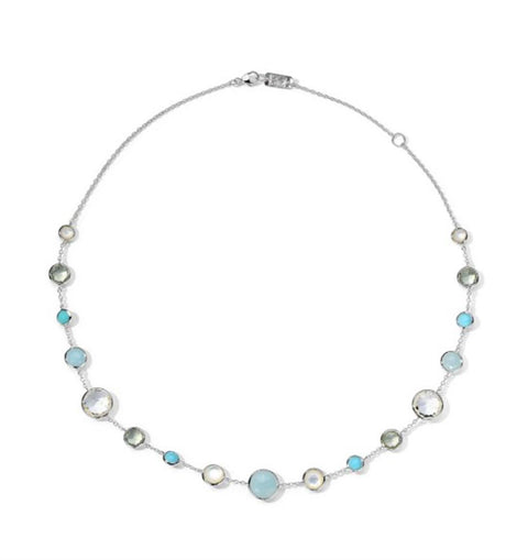 Ippolita Lollipop Lollitini Short Multi-Stone Necklace - 925 Silver in Brezza