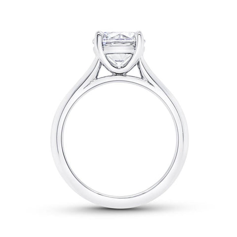 14k White Gold Soliatire Engagement Ring Mounting