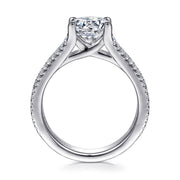 Gabriel & Co. 14k White Gold Diamond Channel Set Engagement Ring Mounting