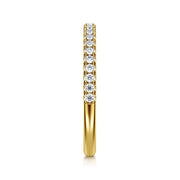 Gabriel & Co 14k Yellow Gold Diamond Wedding Band - .21cttw