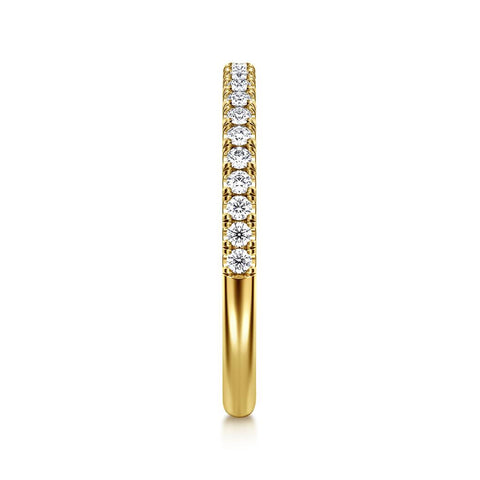 Gabriel & Co 14k Yellow Gold Diamond Wedding Band - .21cttw