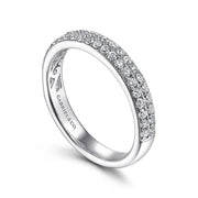 Gabriel & Co. 14k White Gold Diamond Pave Band - .51cttw