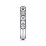 Gabriel & Co. 14k White Gold Diamond Pave Band - .51cttw