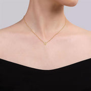 Gabriel & Co 14K Yellow Gold "S" Initial Necklace